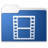 movies blue Icon